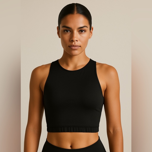 Fashion Nova Other - Fashion Nova Black Crop Swim Top – NWT